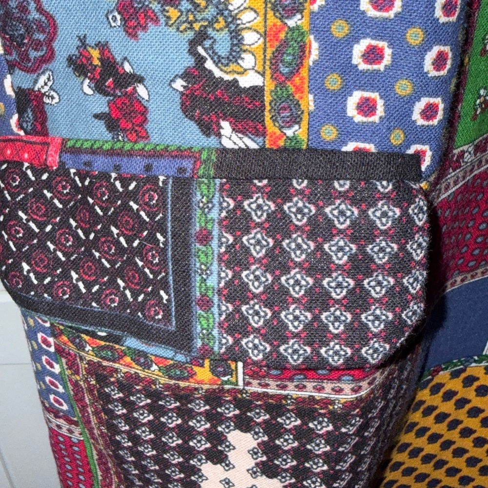 Vintage Patchwork Blazer Jacket | Boho Quilted St… - image 4
